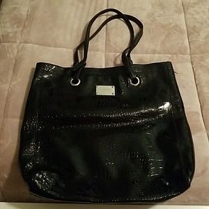 Black nine west tote purse